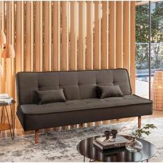 Imagem de Sofá Cama Silver 3 Lugares Reclinável Suede Marrom 1,92 - Star Confort