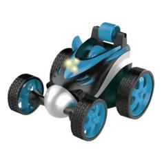 Imagem de Brinquedo Infantil Carrinho De Controle Remoto Gira Car 360 Azul Com L