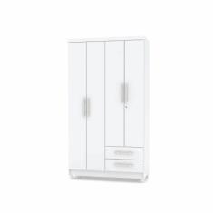 Imagem de Guarda Roupa Infantil 4 Portas Branco Flex Line Vila Rica