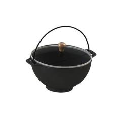 Imagem de Panela Polenteira Ferro Fundido Tampa Vidro Libaneza 5 Lts