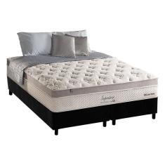 Imagem de Cama Box King: Colchão Molas Anjos MasterPocket Ensacadas Impressione + Base crc Suede Black(193x203)