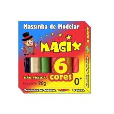 Imagem de 12 Kit Massinha De Modelar 6 Cores Magix 90grs (12 Caixas)