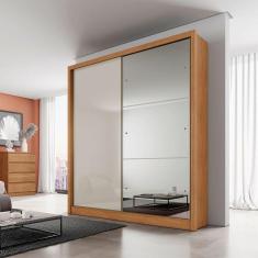 Imagem de Guarda Roupa Istambul 2 Portas 3 Gavetas Com Espelho Clic Móveis Cumaru-fendi