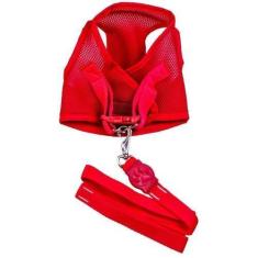 Imagem de Colete Peitoral Aerado Com Guia Vermelho P - Nicapet