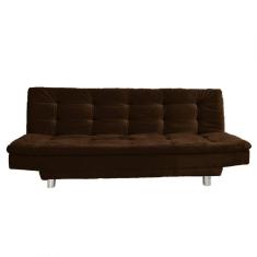 Imagem de Sofá Cama 3 Lugares Sofanete 189cm Nabas Marrom