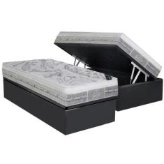 Imagem de Cama Box Baú Solteiro: Colchão Molas Ensacadas Castor Pocket Gold Star