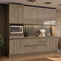 Imagem de Cozinha Compacta Maxxi 12 pt 5 gv Nogal