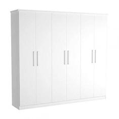 Imagem de Guarda Roupa Casal 6 Portas 2 Gavetas Foscarini Branco