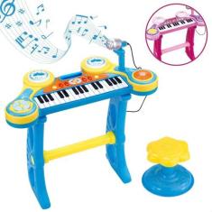 Imagem de Piano Teclado Infantil Com Microfone Brinquedo Musical Instrumento Com