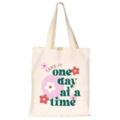 Imagem de Bolsa Ecobag de Praia Feminina Estampa Flores Alça Fixa Resistente Cabe Livros Notebook