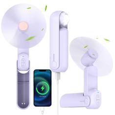 Imagem de Ventilador portátil nonlock 4 em 1 com banco de energia e lâmpada