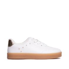 Imagem de Tênis Infantil Molekinha com Detalhe Lateral Branco/dourado, Branco, D