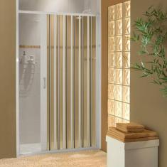 Imagem de Box Sanfonado Chuveiro Pvc 1,60x1,85m Bcf Branco