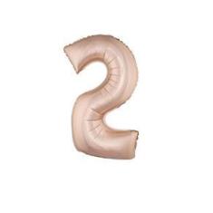 Imagem de Balão Metalizado Rose Gold Número 2 - 1 Metro