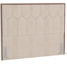 Imagem de Cabeceira Cama Box Casal Queen 160cm P05 Londres Linho Creme