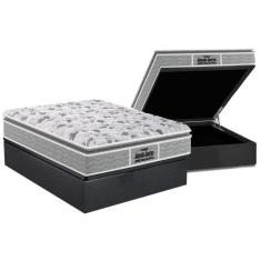 Imagem de Cama Box Baú Casal: Colchão Ortopédico Probel D45 / Ep Plus Pillow Top + Base Gray(138X188)