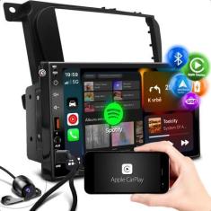 Imagem de Kit Multimidia Carplay Android Auto + Moldura Ford Focus 09/13 + Câmer
