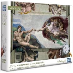 Imagem de Quebra cabeca michelangelo A criacao de adao 500 pecas toyster
