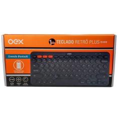 Imagem de Teclado sem Fio Retro PLUS Preto OEX TC510