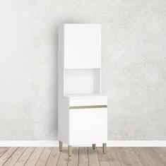 Imagem de Paneleiro 2 Portas 4 Prateleiras 193x60cm Cozinhas Compactas Kits Paraná Supremo