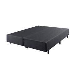 Imagem de Cama Box Queen Size 158x198 Alpha Cinza com Colchão Adapto Molas Ensacadas Ecoflex
