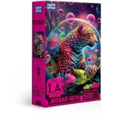 Imagem de Quebra-Cabeca Cartonado Ia Jaguar Neon 500Pcs Nano - Toyster