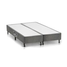 Imagem de Cama Box Base Queen Lux Chenille Gray (158x198x23) - Castor