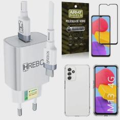 Imagem de Capa Galaxy M13 + Carregador Turbo 18W Tipo C + Película 3D