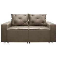 Imagem de Sofá 2 Lugares Retrátil E Reclinável Bariloche 1.80cm C/ Molas - Suede Bege