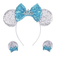 Imagem de Mouse Ears Bow Headbands Sequin Ears Headband with with 2 cute Mouse Hair Clips, Glitter shiny Princess Headwear Decoration