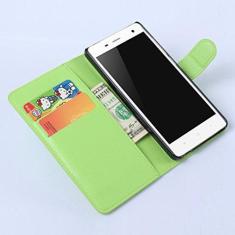 Imagem de XIAOMI Capa para Mi 4, carteira flip de couro PU premium com compartimento para cartão, suporte e fecho magnético [capa interior à prova de choque de TPU] Compatível com XIAOMI Mi 4