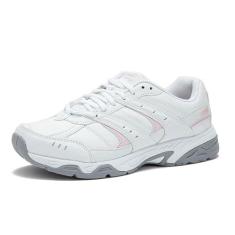 Imagem de Avia Tênis feminino Verge – Tênis feminino, quadra, cross training ou pickleball para mulheres, preto clássico ou branco de caminhada com suporte de arco, largura larga ou média, Branco brilhante/rosa