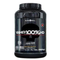 Imagem de Whey 100% hd black skull - 900g (wpc, wpi e wph) - CAVEIRA PRETA, N/A,
