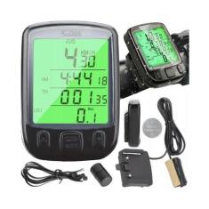 Imagem de Ciclocomputador Bicicleta Controle Quilometragem E Luz - Bike Velocida