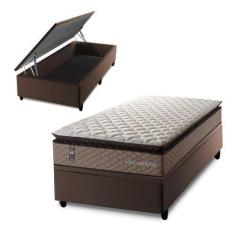 Imagem de Conjunto Box Baú Atlanta Bege 88X188x69 Espuma D45 - King House