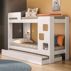 Imagem de Treliche Vegas 1 Prateleira Com Escada E Grade De Proteção Branco - Ti