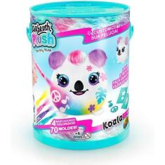 Imagem de Airbrush Plush Pelúcia Na Lata Neon Animais - Fun F1670 - Fun Divirta-