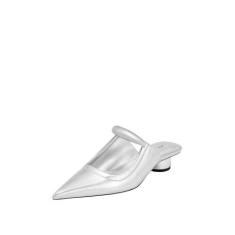 Imagem de JW PEI Tênis feminino Helena Pierced Mules, Prata, 40