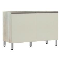 Imagem de Balcão De Pia Sem Tamp 120cm Luci Legno Crem e Kashmir