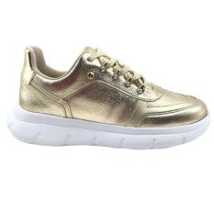 Imagem de Tênis Bebecê Feminino Casual Cadarço Dourado 1329143-Feminino