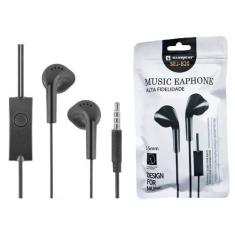 Imagem de Fone P2 para Celular Earphone Estéreo com Microfone para Atender Chama