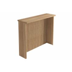 Imagem de Balcão De Cozinha Modulado Painel Ilha Gourmet Canelado 120cm Nature - Nesher