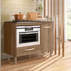 Imagem de Balcao Para Cooktop Fit Carvalho Rustico Nicioli