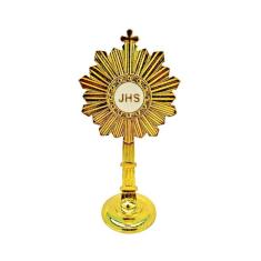 Imagem de Ostensório Miniatura Dourado Miniatura Lembrança 15cm