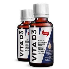 Imagem de Kit 2 Vita D3 Vitamina D 2000ui Vitafor 10ml em Gotas