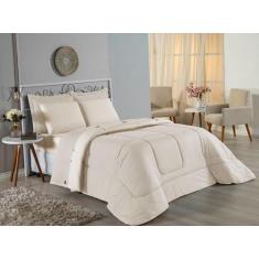 Imagem de Edredom Casal + Jogo De Lençol Malha 100% Algodão Liso - Enxovais Anna