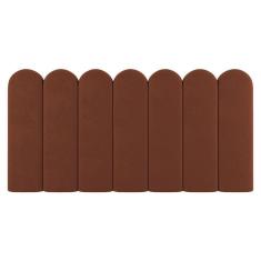 Imagem de Painel Cabeceira Cama Box Solteiro Lana 90cm Suede Terracota - Abmaza