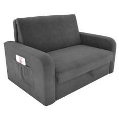 Imagem de Sofá-Cama Daiane Veludo Light Cinza