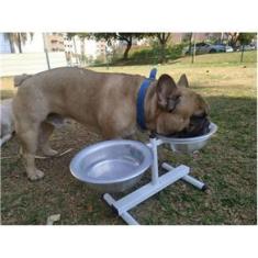 Imagem de Comedouro e Bebedouro Pet Ajustável e Regulável de altura para Cães e gatos pequeno