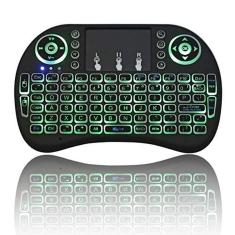 Imagem de Mini Teclado Air Mouse Touch Sem Fio Wireless Com Luz